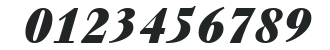 WalbaumDisplayHeavy-RegularItalic numbers preview