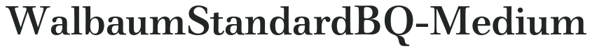 WalbaumStandardBQ-Medium preview