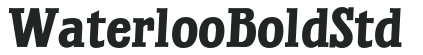 WaterlooBoldStd letters preview