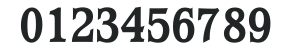 WaverlyExtraBoldCondensedTab numbers preview
