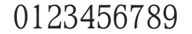 WaverlyLightCondensedTab numbers preview