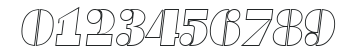 WendyBeckerOutline-Italic numbers preview