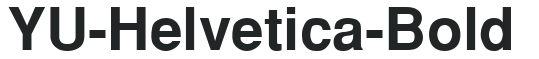 YU-Helvetica-Bold preview