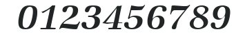 ZabriskieBook-RegularItalic numbers preview
