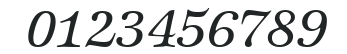 ZabriskieInternational-RegularItalic numbers preview