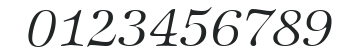ZabriskieInternationalLight-RegularItalic numbers preview