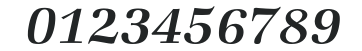 ZapfBookBQ-MediumItalic numbers preview
