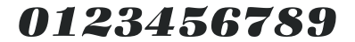 ZapfBookEF-HeavyItalic numbers preview