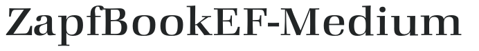ZapfBookEF-Medium preview