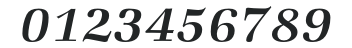 ZapfBookEF-MediumItalic numbers preview