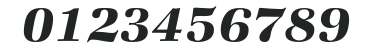 ZapfBookITCStd-DemiItalic numbers preview