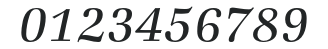 ZapfBookITCStd-LightItalic numbers preview