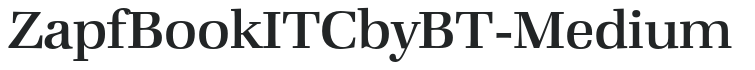 ZapfBookITCbyBT-Medium preview