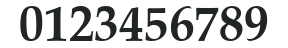 Zapf Calligraphic801 HU Bold numbers preview