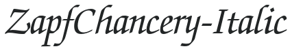 ZapfChancery-Italic preview