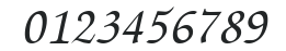 ZapfChanceryCTT numbers preview
