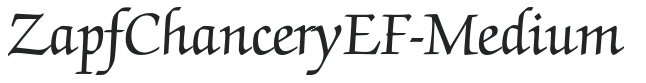 ZapfChanceryEF-Medium preview