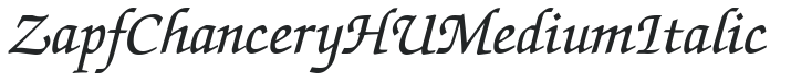 Zapf Chancery HU Medium Italic preview