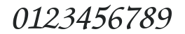 Zapf Chancery HU Medium Italic numbers preview