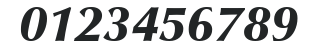 Zapf Humanist601Ultra HU Italic numbers preview