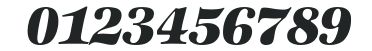 ZapfInternationalBQ-HeavyItalic numbers preview