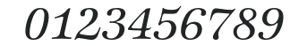 ZapfInternationalEF-MediumIta numbers preview