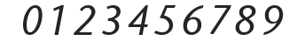 Zazsu Italic numbers preview