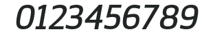 ZemestroStd-Italic numbers preview
