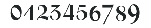 Zentenar-Fraktur Halbfett OsF numbers preview