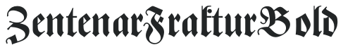 Zentenar Fraktur Bold preview