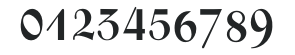 Zentenar Fraktur OsF Bold numbers preview