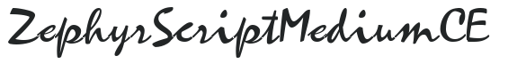 Zephyr Script MediumCE preview