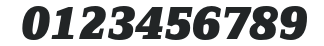 ZineSerifDis-BlackItalicTf numbers preview