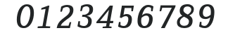 ZineSerifDis-RegularItaTf numbers preview
