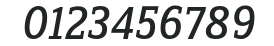 ZineSlabDis-RegularItalic numbers preview