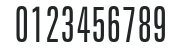 Zurich LightExtraCondensed HU Normal numbers preview
