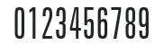 Zurich Light Extra Condensed L2 numbers preview
